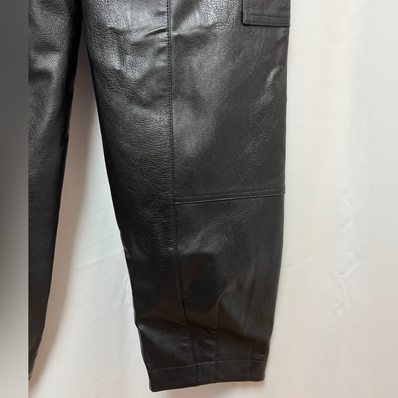 By Anthropologie Faux Leather Utility Cargo Pants - Picture 13 of 13